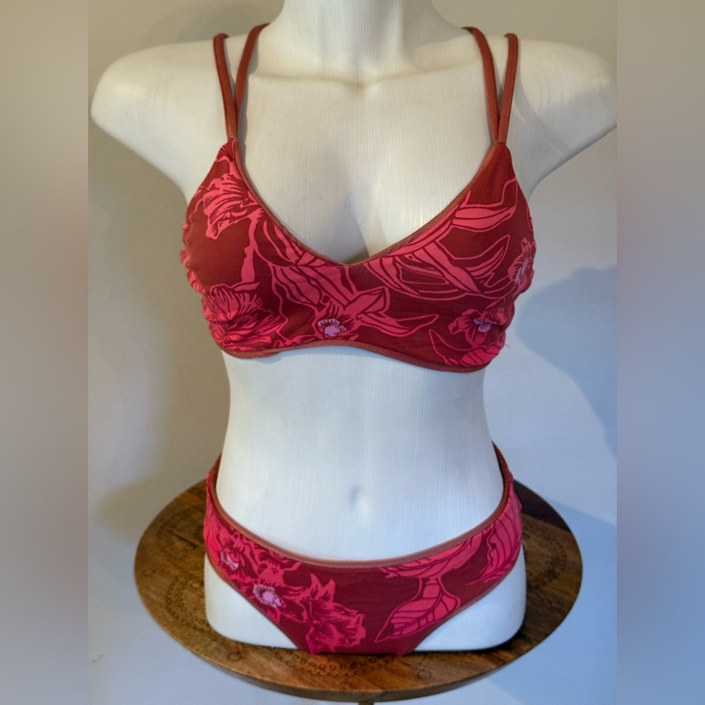 Maaji Sangria Porto Bikini Top and Sublime Signature Cut Bottom Reversible